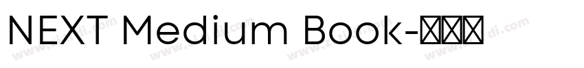 NEXT Medium Book字体转换
